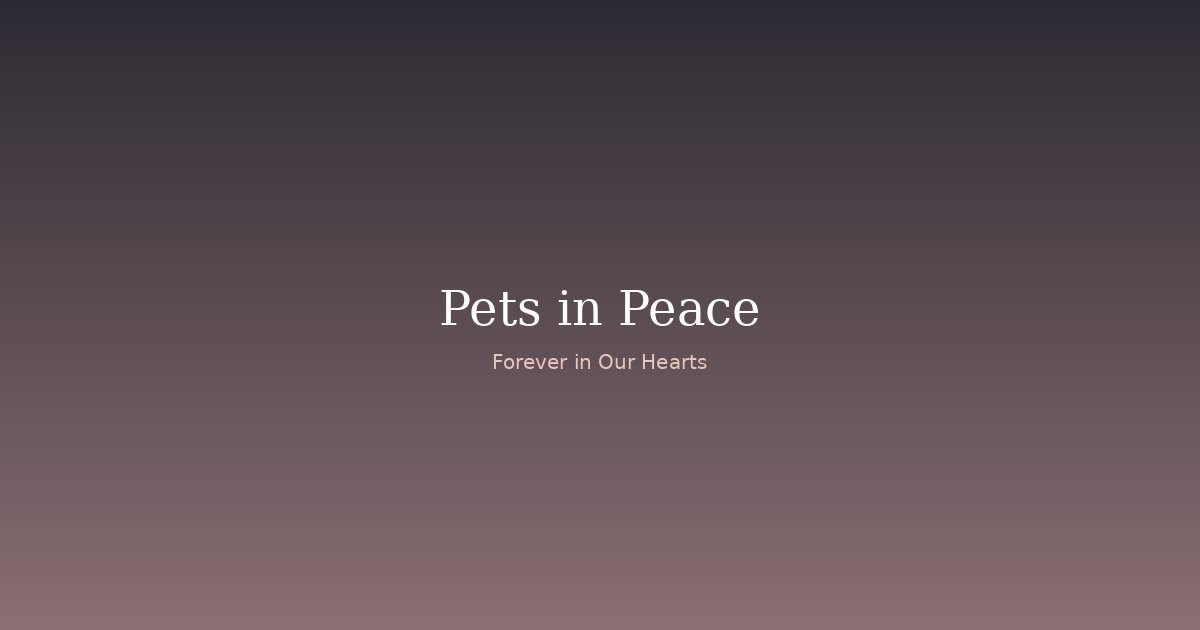 Online pet memorial — create a free tribute for your beloved pet